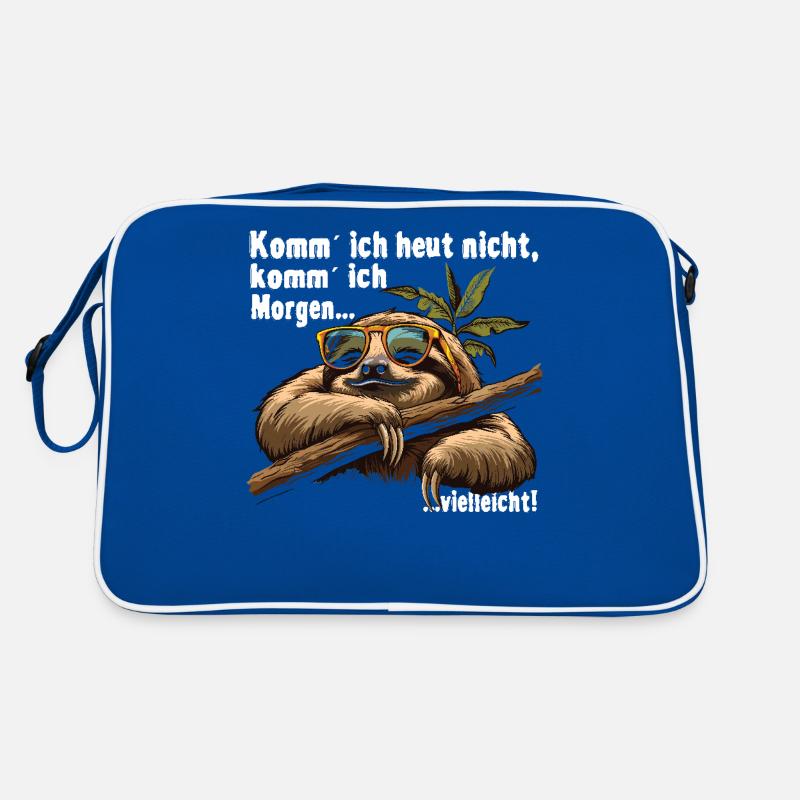 Sloth Office Work Colleague Funny Retro Bag