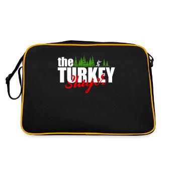 Le chasseur de dindon chasse humour design - Sac Retro - noir/or - Dos