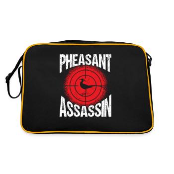Faisan Assassin Conception de chasse audacieuse - Sac Retro - noir/or - Dos