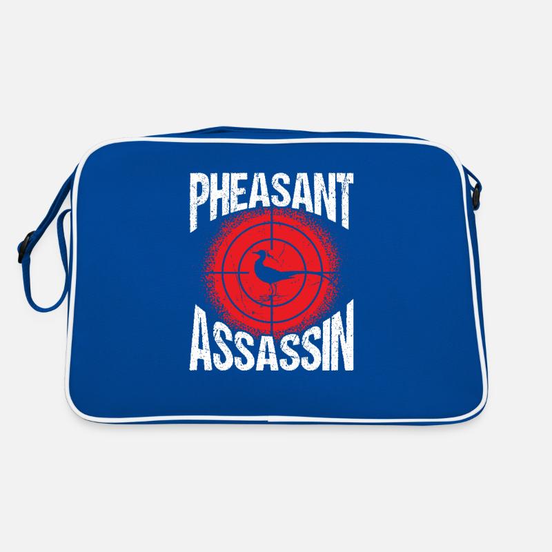Pheasant Assassin Bold Hunting Design Retro Bag