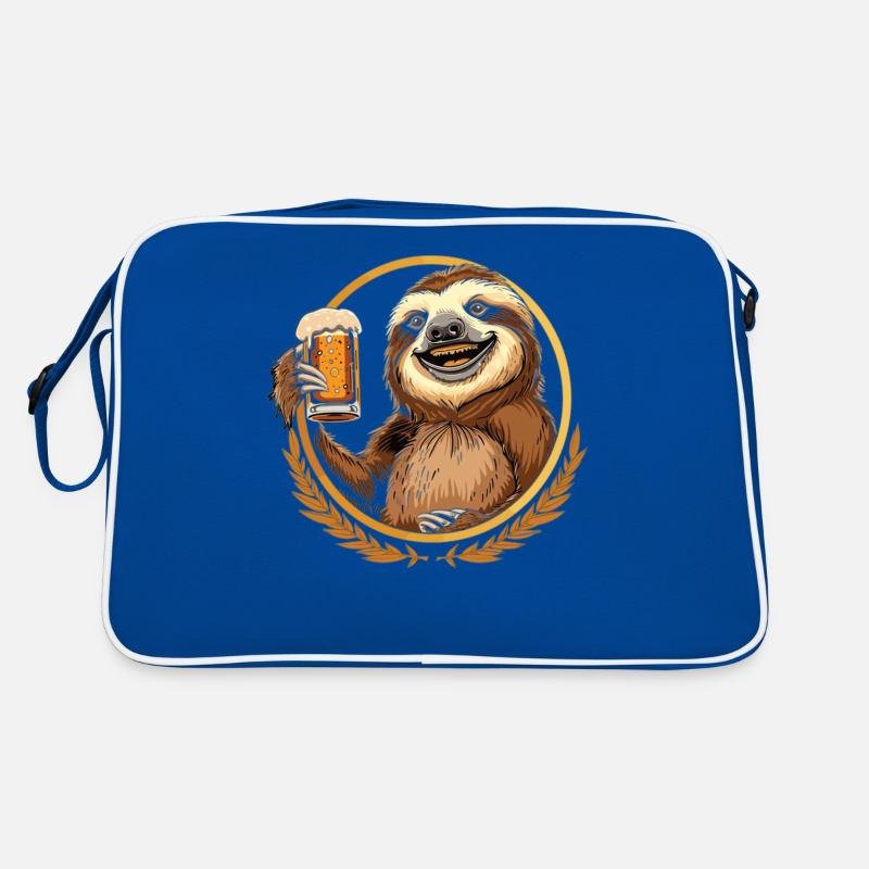 Sloth Beer Beer Drinker Retro Bag