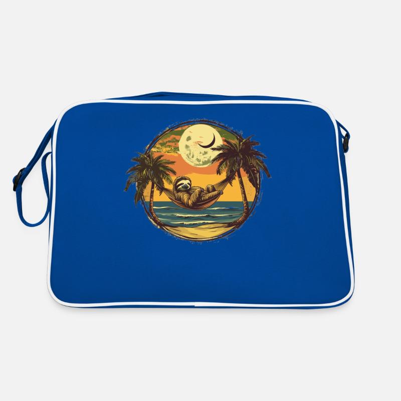 Sloth Hammock, Beach, Chill Retro Bag