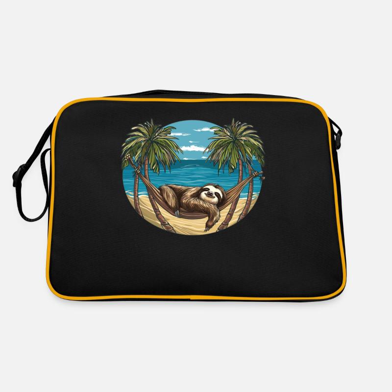 Sloth Hammock, Beach, Chill Retro Bag