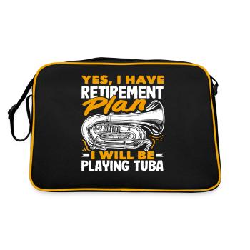 Tubiste : , j’ai un plan de retraite - Sac Retro - noir/or - Dos