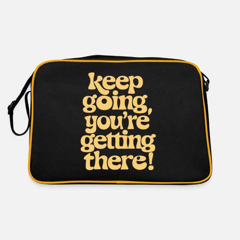 Motivation Keep Going You're Getting There Retro Tasche