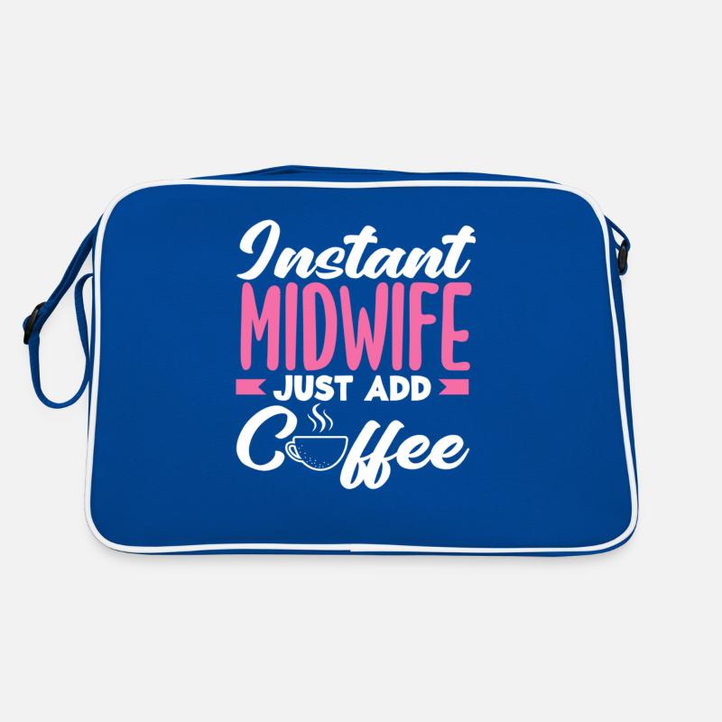 Sofort Hebamme Einfach Kaffee Hinzufügen Retro Tasche