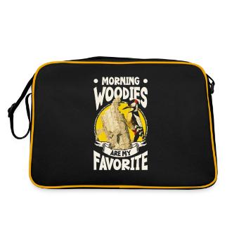 Les Woodies du matin sont mes préférés - Sac Retro - noir/or - Dos
