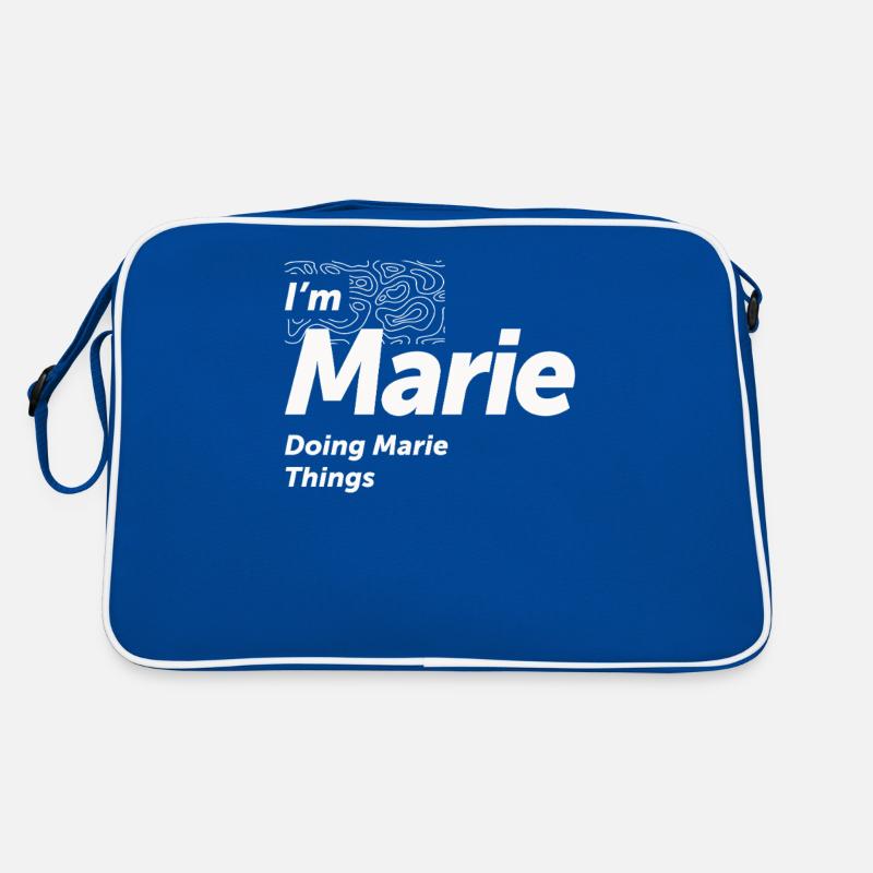 Ich bin Marie Doing Marie Things - Name Marie Retro Tasche