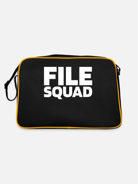 Gerichtsschreiber Kader - Retro Tasche - Schwarz/Gold - Hinten