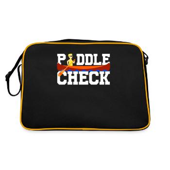 Paddle check - Retro Bag - black/gold - Back