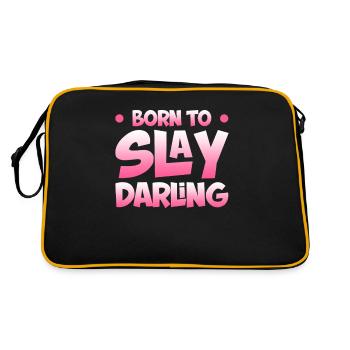 Born to kill, darling - Retro Bag - black/gold - Back