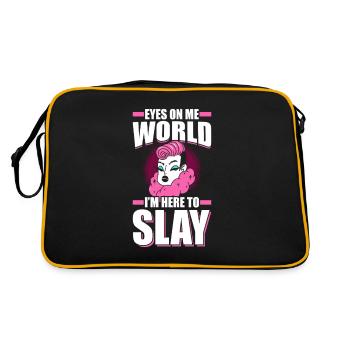 Eyes On Me World - Retro Bag - black/gold - Back