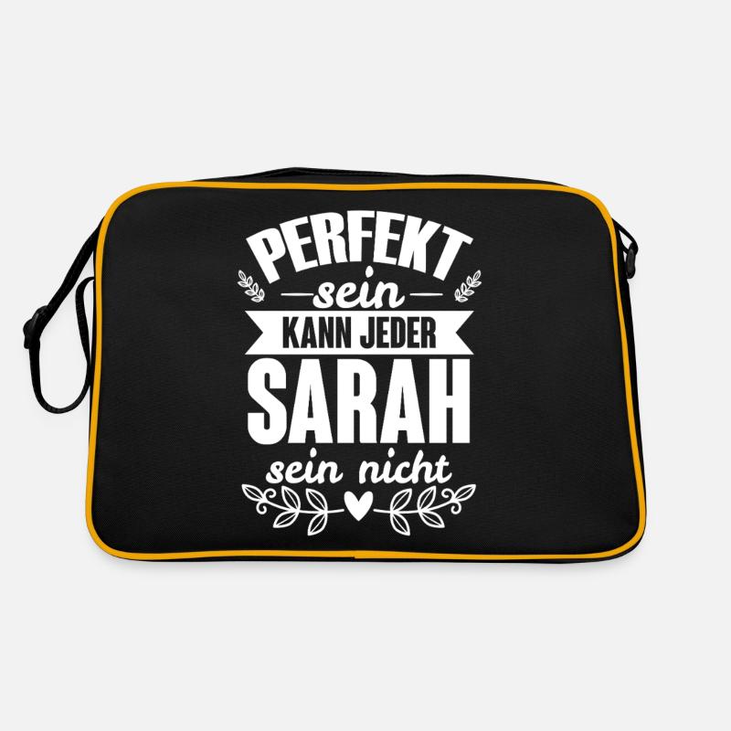 Sarah - Perfekt Sein Kann Jeder Sarah Nicht Retro Tasche