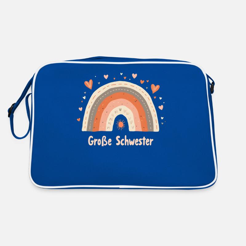 Große Schwester Regenbogen Boho Retro Tasche