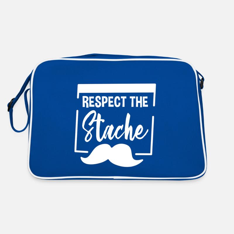 Respect The Stache 2 Retro Tasche