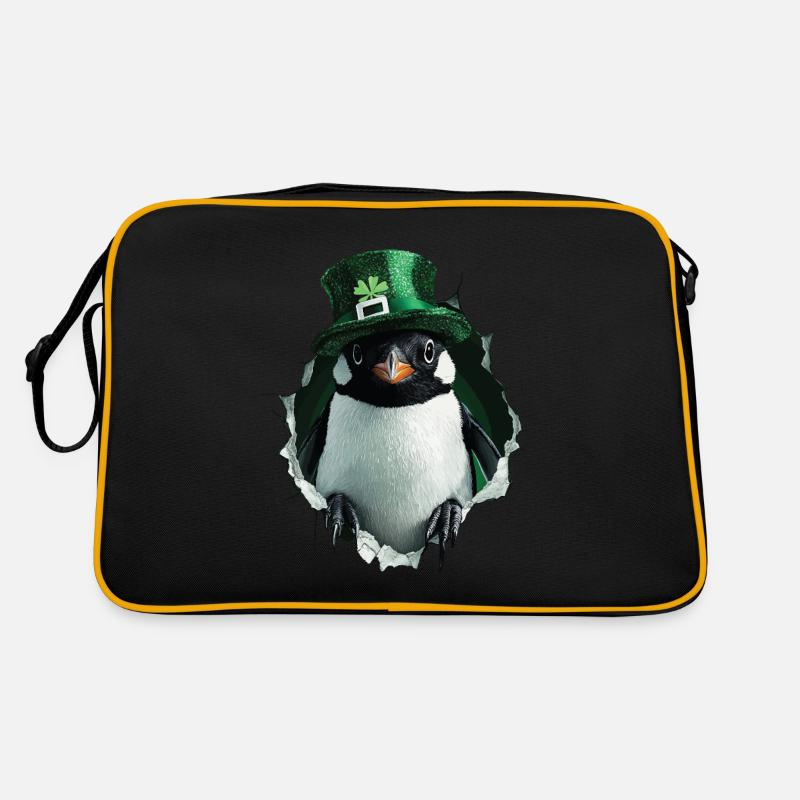 St. Patrick Pinguin Retro Tasche