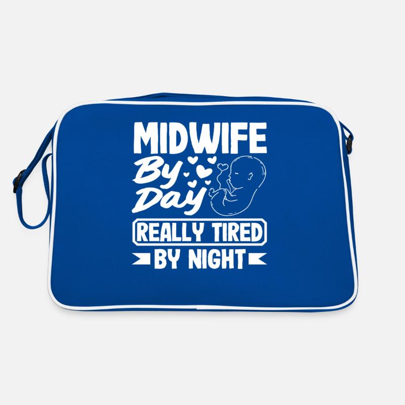 Midwife by day, really tired by night Retro Bag