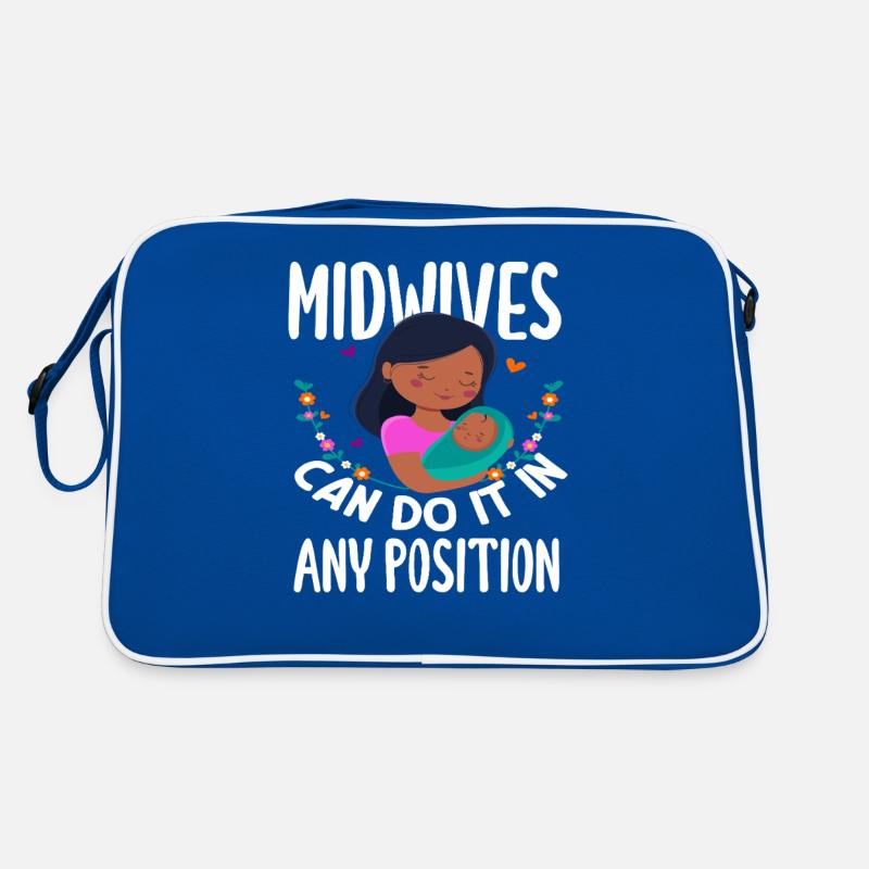 Midwives can do it in any position Retro Bag