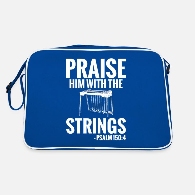 Praise Him with the Strings Psalm 150:4 Retro Bag