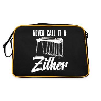 Nennen Sie Es Niemals Ein Zither - Retro Tasche - Schwarz/Gold - Hinten
