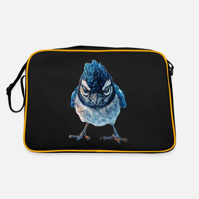 Blauhäher Retro Tasche