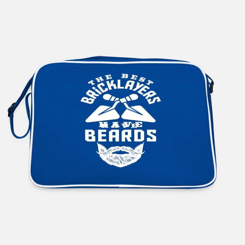 Bricklayers The best bricklayers have beards Retro Bag