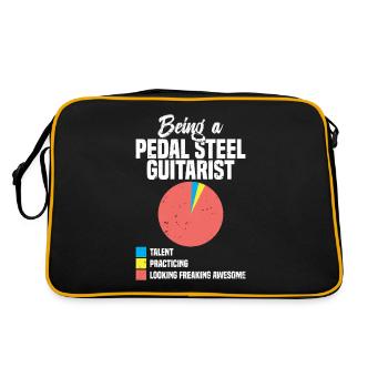Je ne recommande pas d’utiliser ma guitare pedal steel - Sac Retro - noir/or - Dos