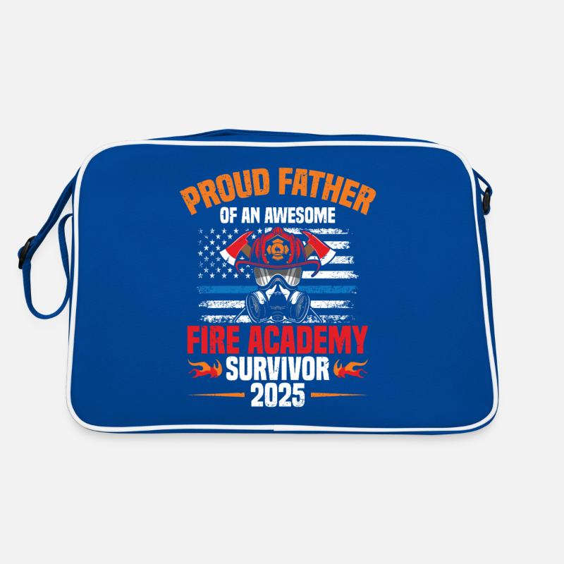 Stolze Vater Einer Awesome Fire Academy Survivor Retro Tasche