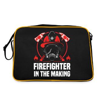 Firefighter in production - Retro Bag - black/gold - Back