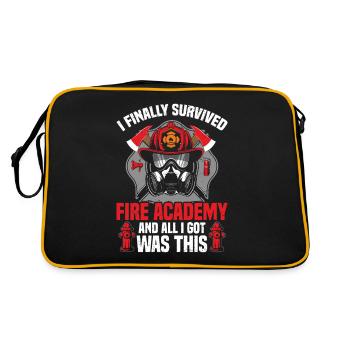 I ended up surviving the Fire Academy and - Retro Bag - black/gold - Back