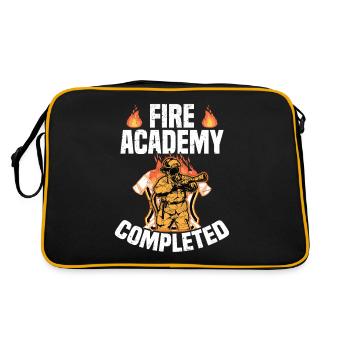 Fire academy completed - Retro Bag - black/gold - Back