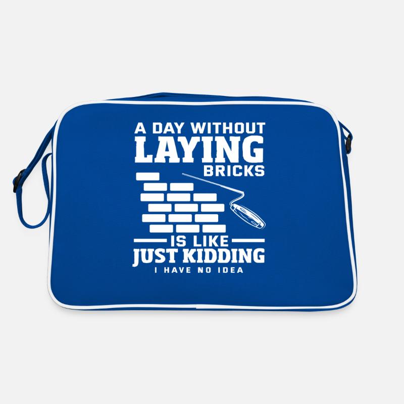 Mason: A day without laying bricks Retro Bag