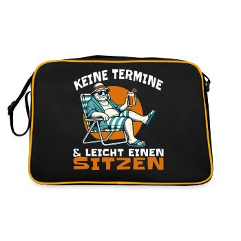 No appointments and easy to sit one - Retro Bag - black/gold - Back