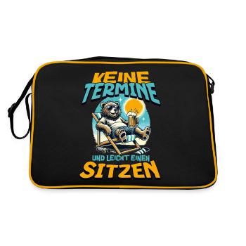 No appointments and easy to sit a raccoon - Retro Bag - black/gold - Back