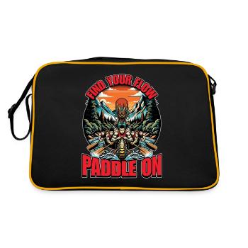 Dragon Boating Trouvez votre rythme Paddle Sports nautiques - Sac Retro - noir/or - Dos