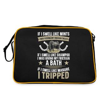When I smell like coins, I fed mine - Retro Bag - black/gold - Back