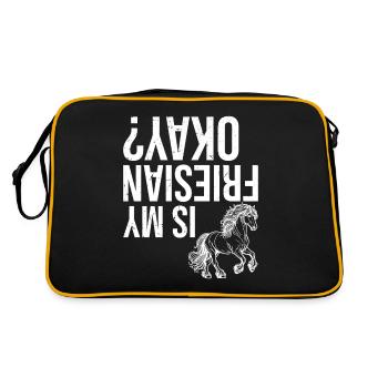Mon frison va-t-il bien ? - Sac Retro - noir/or - Dos