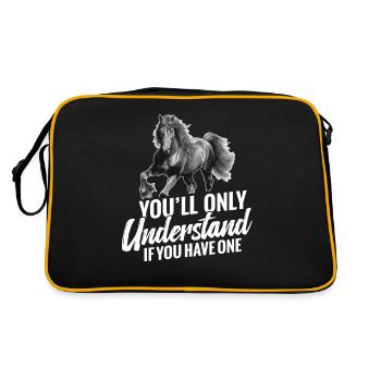 Vous ne comprendrez que si vous en avez un - Sac Retro - noir/or - Dos