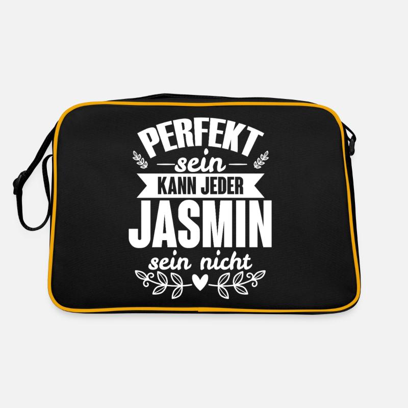 Jasmin - Perfekt Sein Kann Jeder Jasmin Nicht Retro Tasche