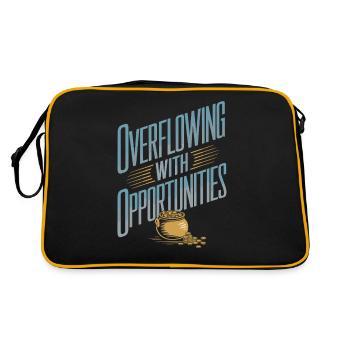 Manifesting Abundance with Possibilities - Retro Bag - black/gold - Back