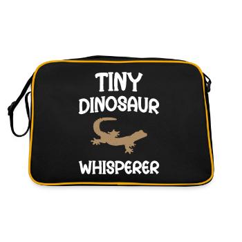 Tiny Dinosaur Whisperer - Retro Bag - black/gold - Back
