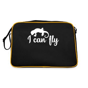 Gargoyle Geckos I Can Fly - Retro Bag - black/gold - Back