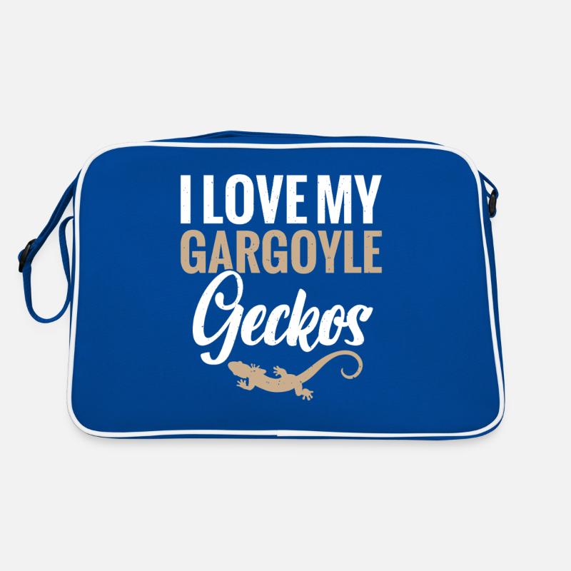 Ich Liebe Meinen Wasserspeier Geckos Retro Tasche