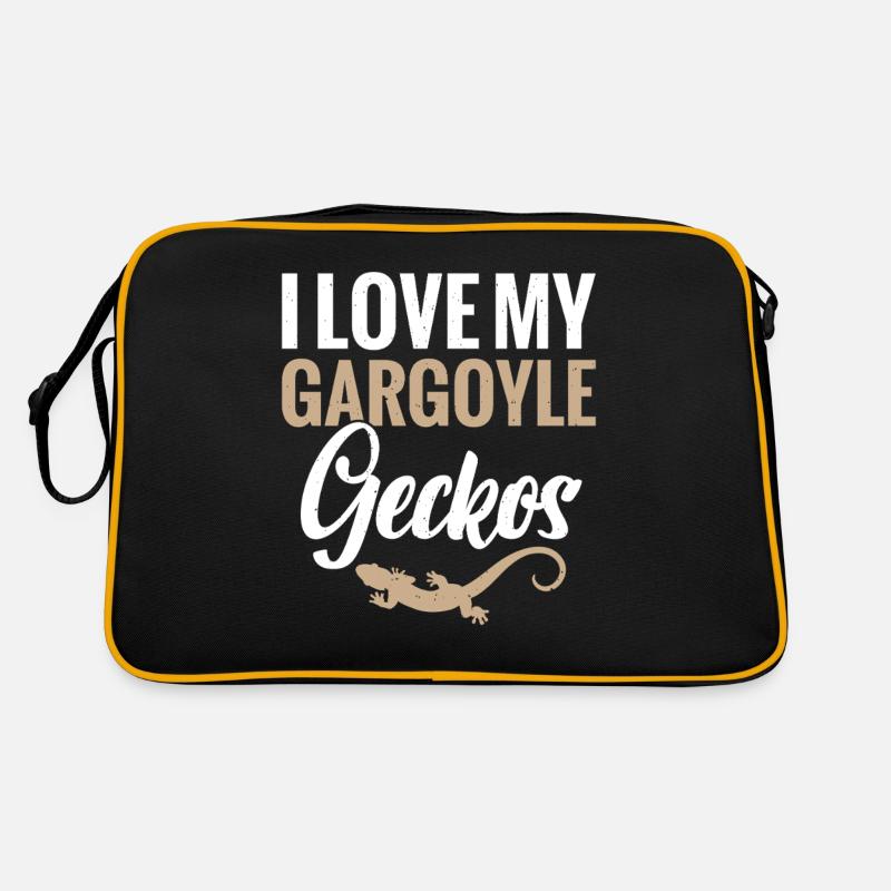 Ich Liebe Meinen Wasserspeier Geckos Retro Tasche