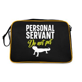 Staff servants do not caress - Retro Bag - black/gold - Back