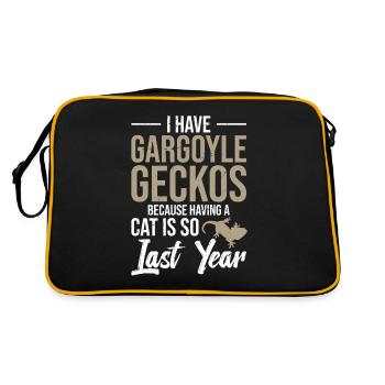 I got gargoyle geckos because it is like that, a - Retro Bag - black/gold - Back