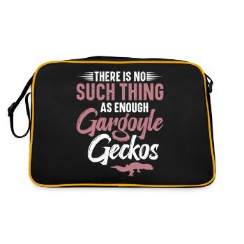 There are not enough gargoyle geckos - Retro Bag - black/gold - Back