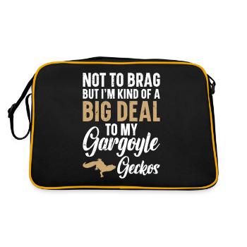 Not to brag, but I'm kind of a big one - Retro Bag - black/gold - Back