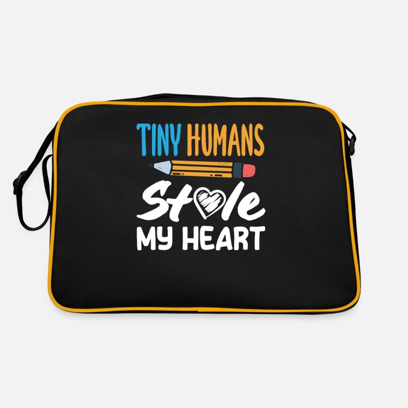 Elementary School Teacher Tiny Humans Stole My Heart Retro Bag