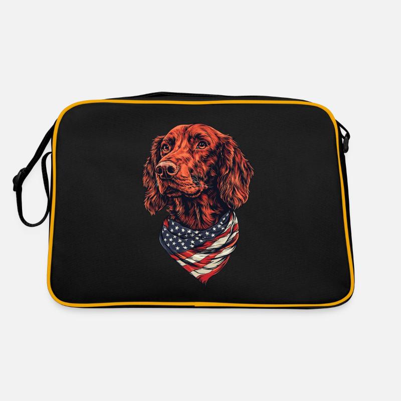 Irish Setter Retro Tasche
